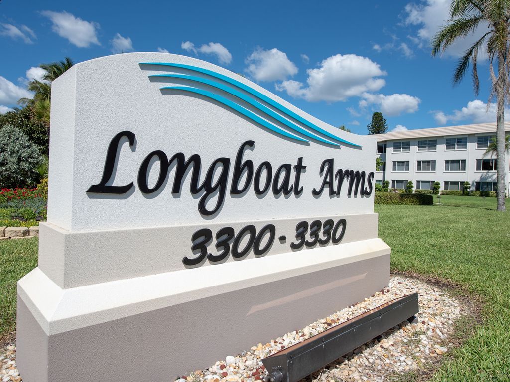 Longboat Arms front sign